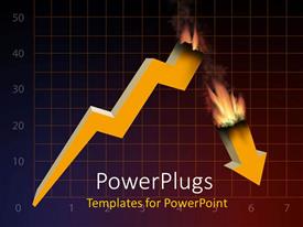 powerpoint template: depiction of financial crisis with big losses powerpoint template: depiction of financial crisis with big losses, Presentation templates
