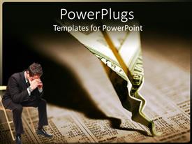 powerpoint template: wall street economics on stock market in a powerpoint template: wall street economics on stock market in a, Presentation templates